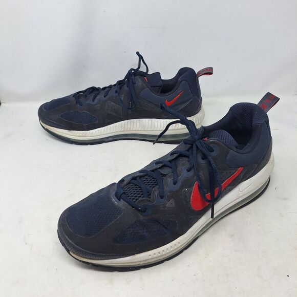 Nike Air Max Genome Blue Red Swoosh Low Top Sneakers Basketball Streetwear Sz 15 main image 9